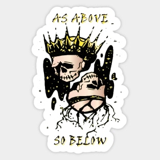 above below Sticker